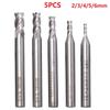 4-flute Structure Carbide End Milling Cutter HSS Slot Drill Bit Set