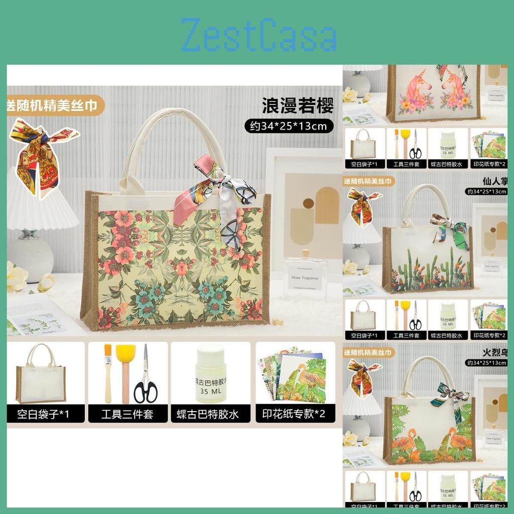 Unique Cap Butterfly Handmade Tote Bag Diy Project Kit Perfect For Gifts Creative