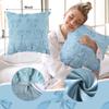 2Pcs Bow Throw Pillows, Quilted Plush Soft Decorative Cushion Cover for Sofa Bedroom Chair, Home Decor