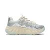 Li Ning Classic Versatile Retro Fashion Thick Sole Height Increasing Slimming Casual Shoes Women sneakers Silver Blue AGCW028-2