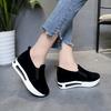 Women shoes ladies Flat Thick Bottom Shoes Slip On Ankle Boots Casual Platform Sport Shoes 2024
