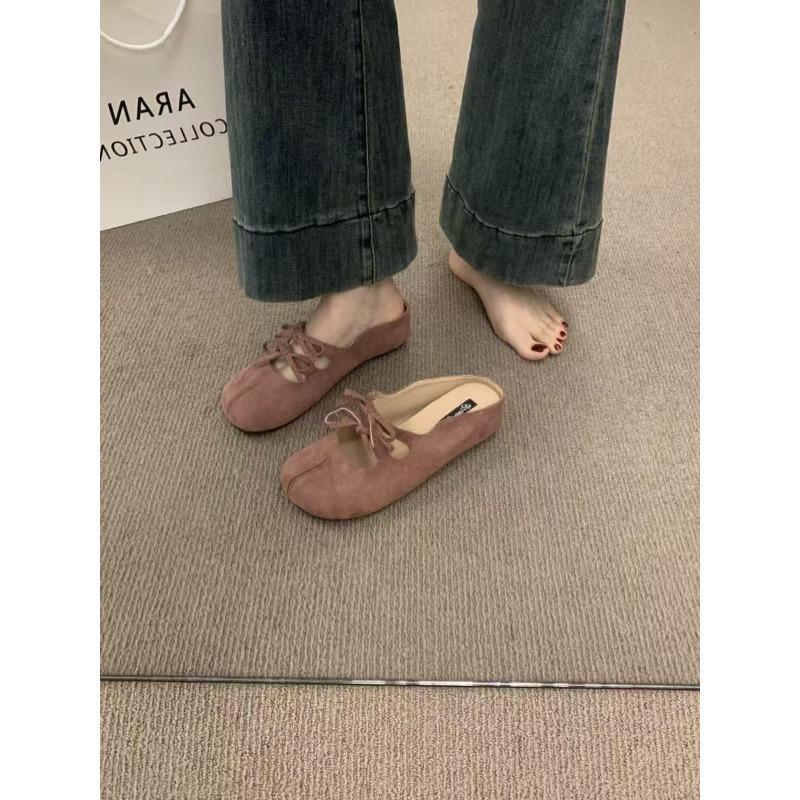 Insole Height-increasing Shoes Toe Half-slippers Women's Shoes Summer Ballet Mary Jane Single Shoes