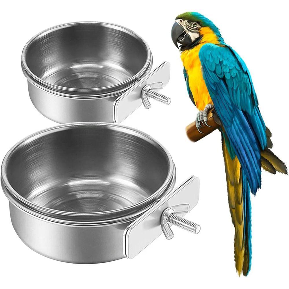Hanging Dog Cage Bowls Anti-gnawing Pet Feeder New Cage Food Dispenser  Parrot Bird