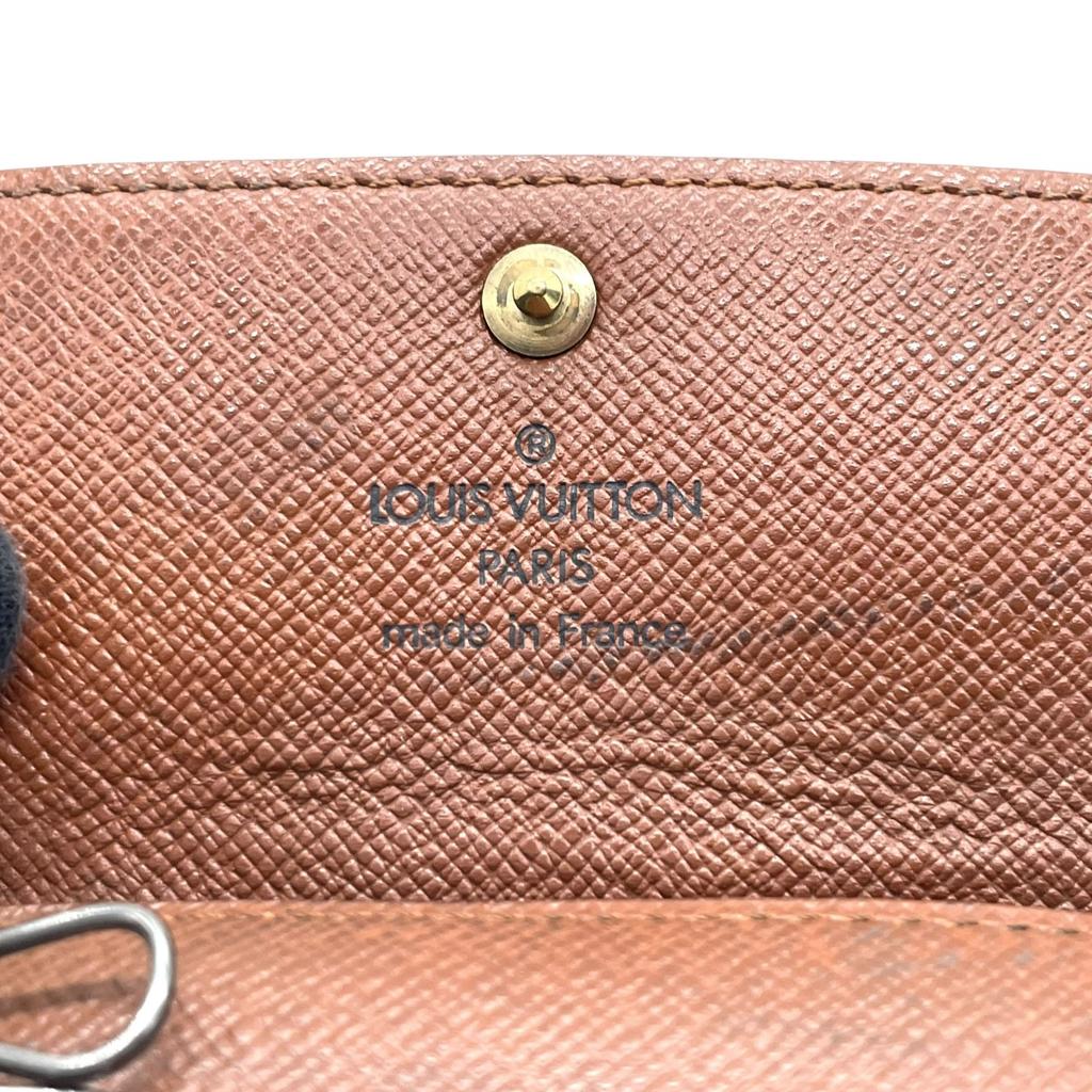 Gebrauchter LOUIS VUITTONSchlüsselanhänger Braun PVC/Leder Unisex