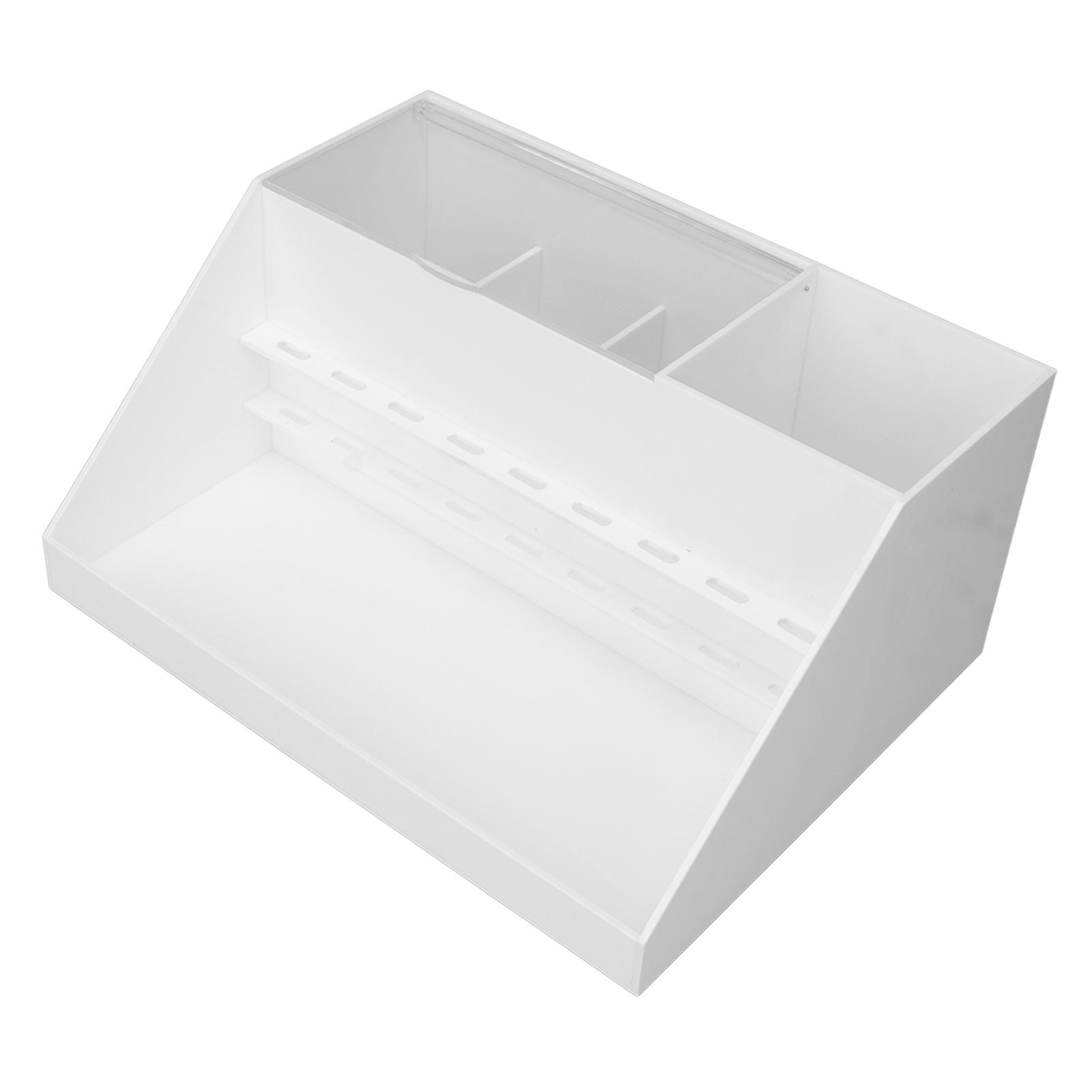 

Коробка-органайзер для наращивания ресниц, пыленепроницаемая, 9 отверстий, витрина для наращивания ресниц для макияжа, белая белый
