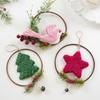 Christmas Wreath with Bird Plush - Door & Wall Hanging Tree Decoration Prop
