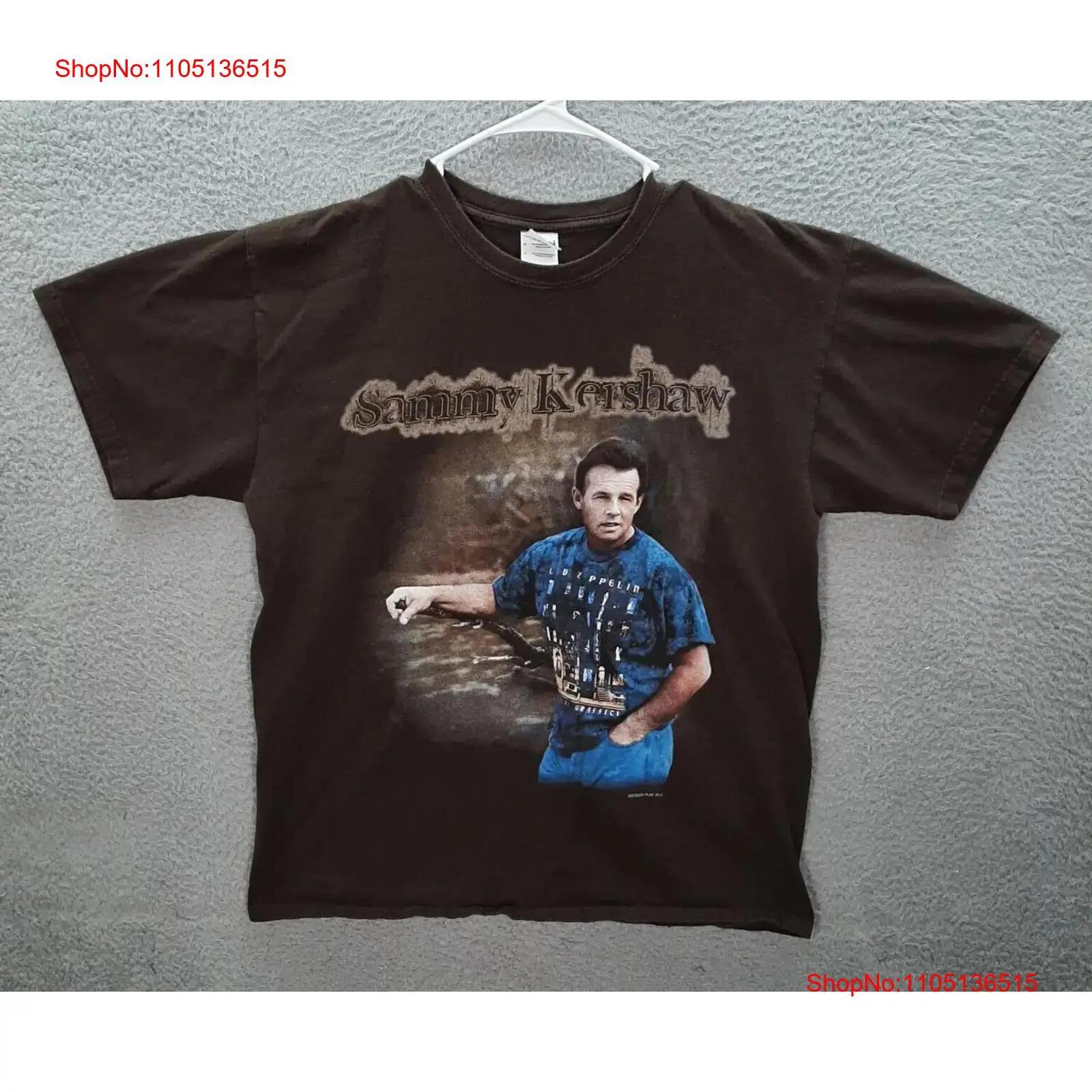 

Sammy Kershaw T Shirt Adult Large Brown Country Music Tour Band Festival Y2K vintage Washed Casual Unisex Stylish Slightly S разноцветный