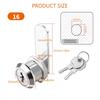4 Set Mailbox Lock  Cylinder Cams Lock with Key  Cupboard Door Lock Quick Fixing Upgrades for Office Cabinets &  Door
