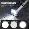 Super Bright LED Flashlight with P50 Beads Zoomable Rechargeable Torch 3 Lighting Modes Waterproof Outdoor Strong Lighting Lamp
