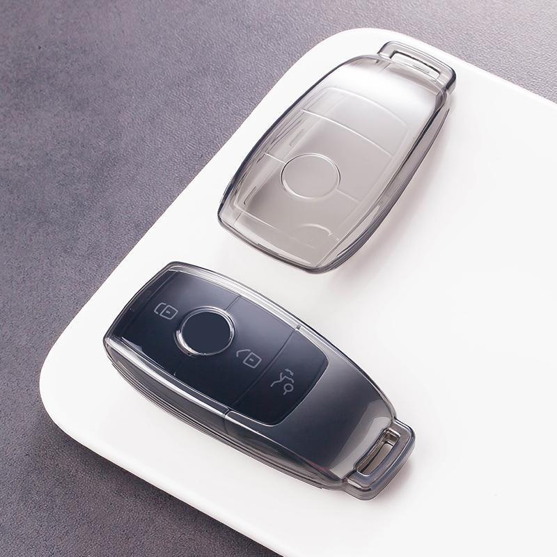 Ultra-Thin Key Case for Mercedes-Benz E300L, GLE, GLA, GLC200, A-Class, and GLB - 23 Model Compatibility, Premium Feel