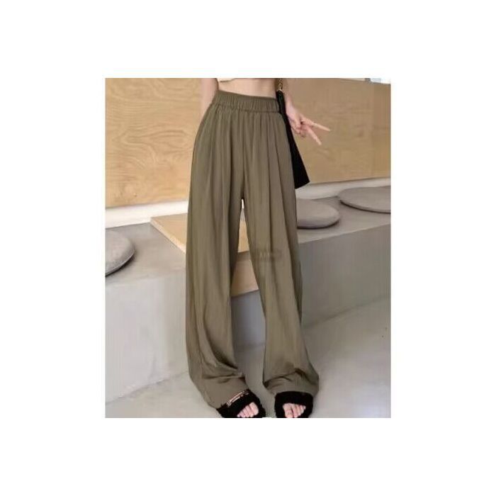 Casual Pants Women's Summer New High-waisted Loose Straight Wide-leg Pants