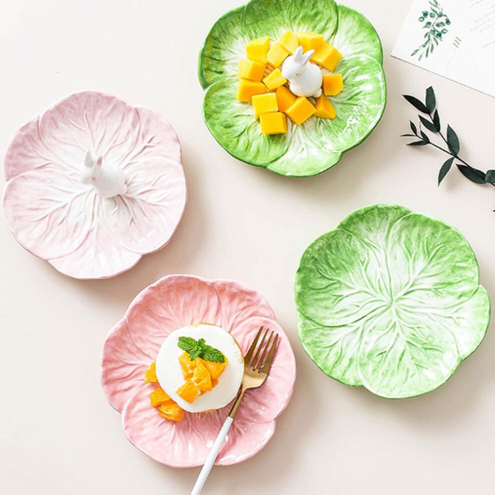 2 Pcs Ceramic Children Bowl Chinese Cabbage Tableware