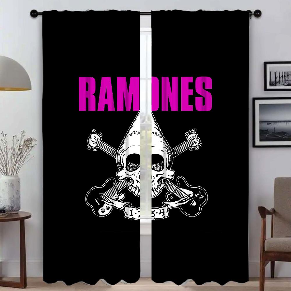 Partition Ramones Modern Living Room Curtains for Camera Shades Home Interior Curtains 2 Pieces Tulle for Bedroom Window Curtain