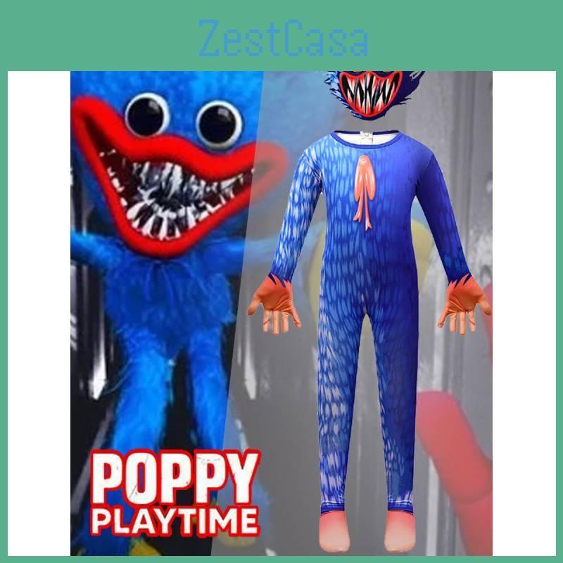 Jumpsuit Playtime Poppy Roleplay Outfit Kids Cosplay Costumes Halloween Party