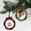 1 Set Festive Macrame Kit Xmas Party Red Green Handmade Christmas Ornament Set Walls