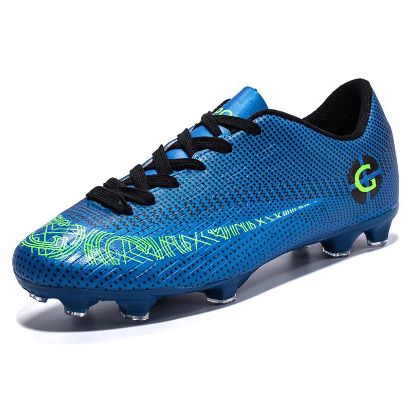 WaterMonkey Herren Fußballschuhe Lange Stollen Fußballschuhe Outdoor Rasen AG Stollen Schuhe Low Top Trainings Fußballschuhe