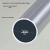 Roman Rod Thickened Aluminum Curtain Rod - Double/Single with Side Mount Track