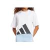 adidas Essentials Comfortable Soft Breathable Loose Short Sleeve Drop Shoulder T-Shirt Women Tops White JG8737