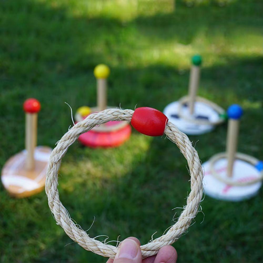 Family Gathering Ring Toss Toy Sensory Play Outdoor Ball Hoop Game  Sports Toys