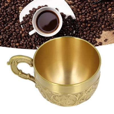 Craft Drinking Coffee Mug Embossed Carving Wine Drinking Cup Teacups Drinking Tea Cup Home Dining