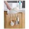 304 Stainless Steel Hook Free Punching Double S-Shape Hook Kitchen Bathroom Cabinet Door Silvery Type Coat Towel Storage Hanger