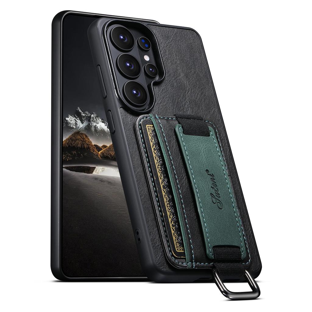 Wrist strap Wallet Faux Leather Kickstand Case Phone Case Feel For Samsung Galaxy S26 Ultra S25 Plus S24 S23 S22 Note20 Ultra