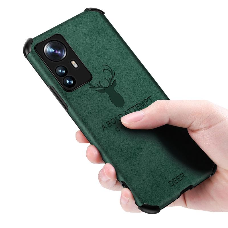 

Ударопрочный elk тиснение PU кожаный чехол для Xiaomi Mi 12 Pro 12X 10 11 Lite 5G NE 10 Ультра мягкая силиконовая задняя крышка для Xiaomi Mi 9 11i 10S 9T Pro