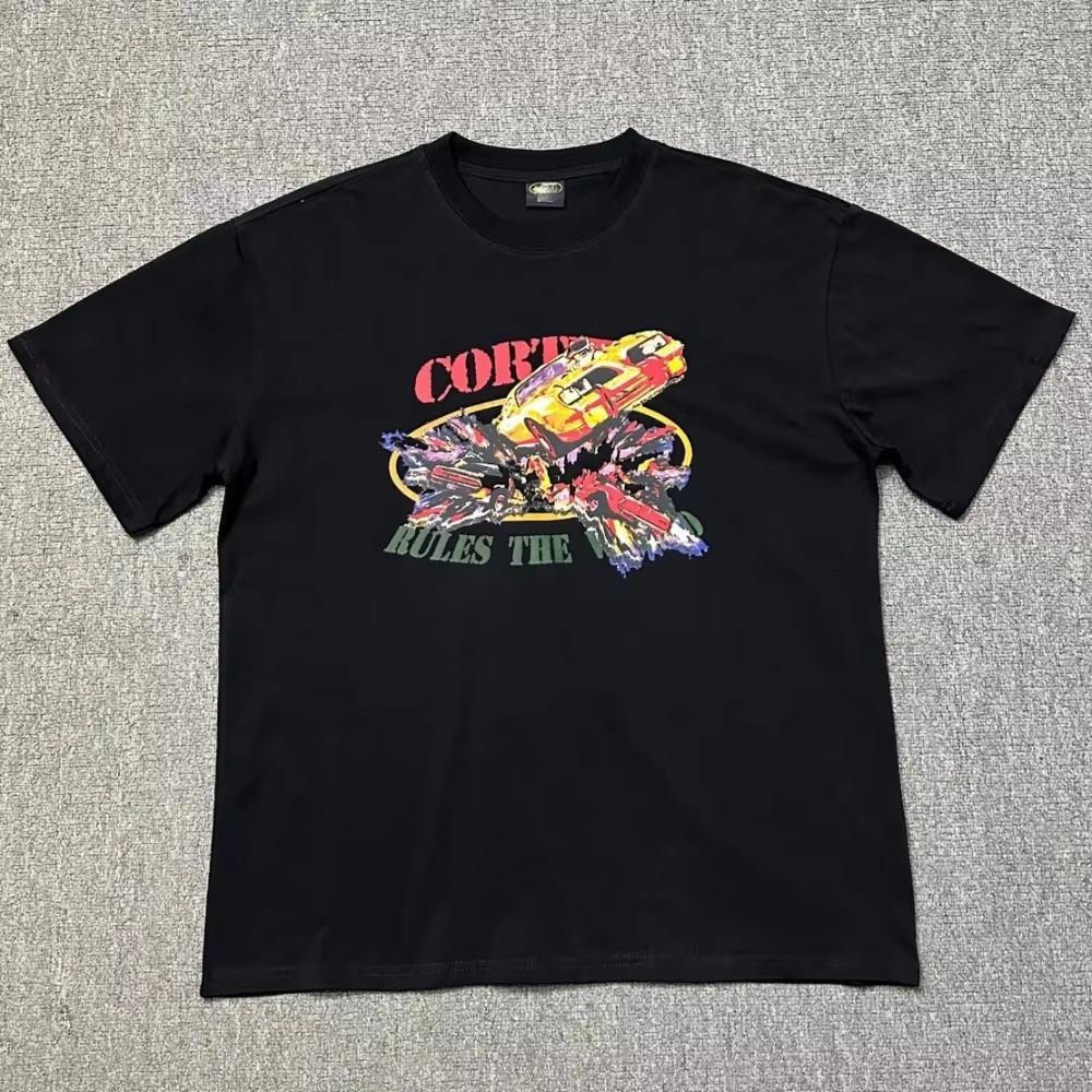 

Мода 2024 года, летняя мужская женская уличная футболка, роскошная брендовая футболка с коротким рукавом, дизайнерская футболка, топы в стиле хип-хоп, футболка Y2k XXXXXL чёрный