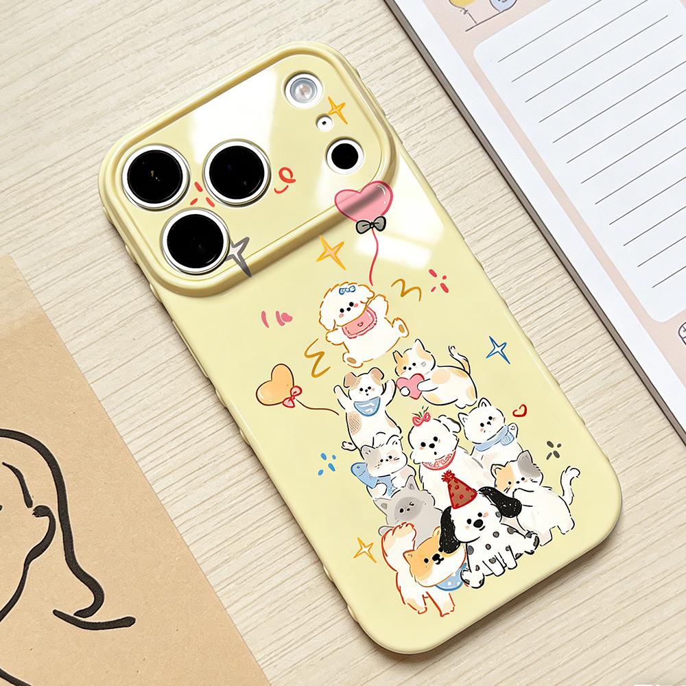 Dog birthday party suitable for iPhone17/17Pro mobile phone case anti-drop Apple 16/15 protective case new model