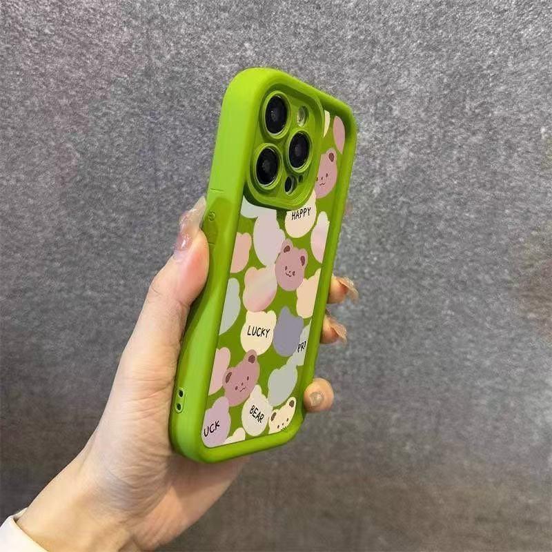 Full Coverage Thickened Bear Case for iPhone 13/14/15 Pro / 16 Pro Max / 17.