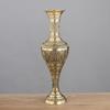 Creative Zinc Alloy Flowers Vases for Artificial Flowe Elegant Green Bronze Vase for Home Office Living Room Tabletop Decorative
