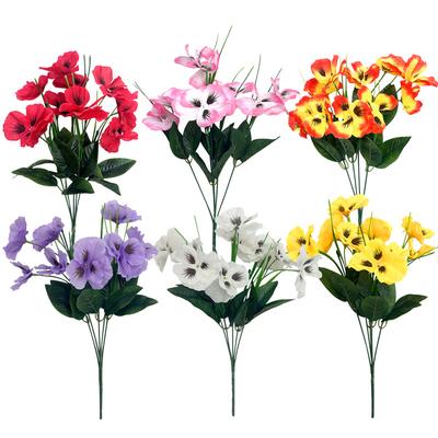 Künstliche Blume Phalaenopsis Fake Flower, Stiefmütterchen Blumenarrangement Haus Esstisch Dekoration Ornament