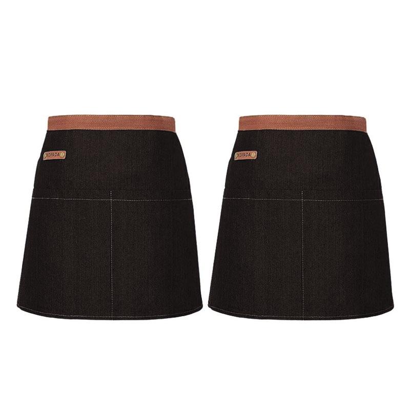 Custom Logo Denim Apron for Restaurants, Cafes, & Milk Tea Shops