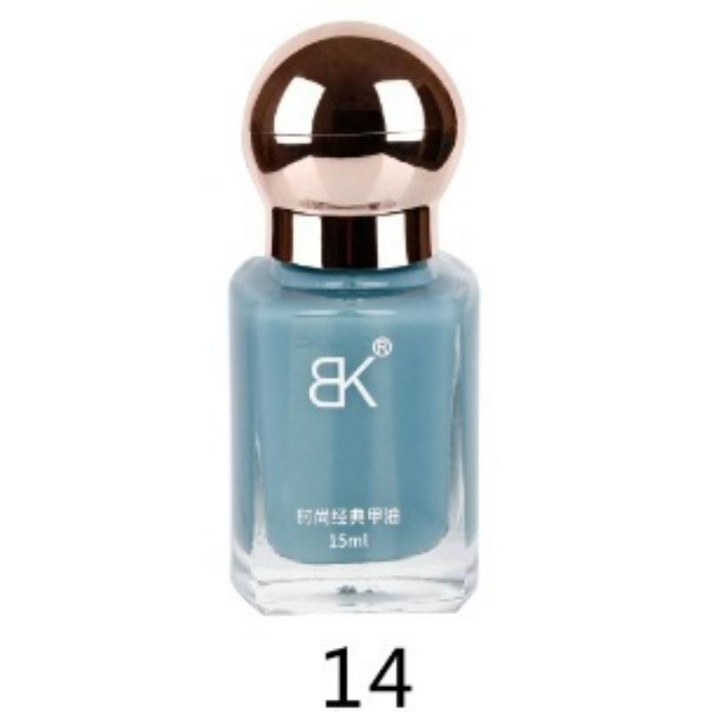 Color Nail Polish No Bake Oily Lasting Non-peelable Large Capacity Nail Care Nude Color Square Bottle 15ml