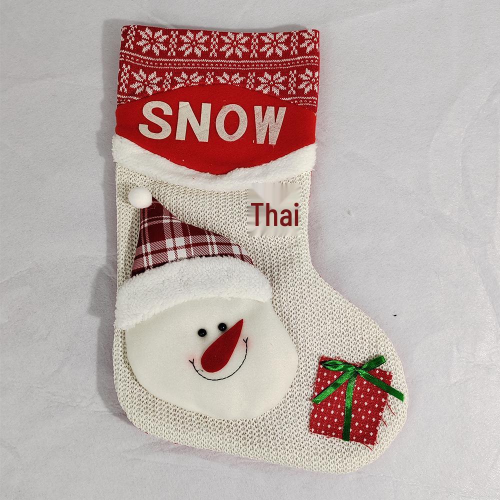 Calze di Natale e Sacchetti Regalo Pupazzo di Neve di Alta Gamma Nordic