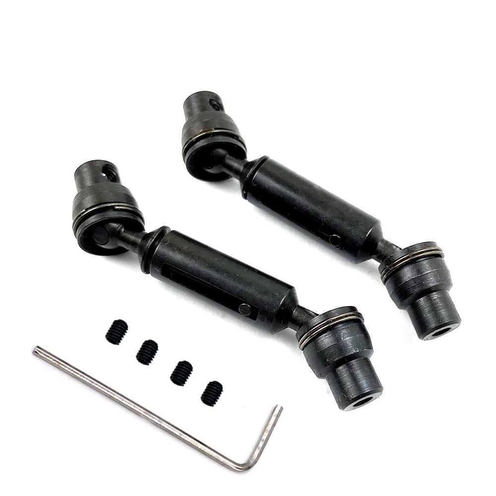 2pcs Ural Truck RC Car Spare Parts Metal Front Rear Drive Shaft for Henglong WPL Ural B36 B16 C14 C24 B24 MN D90 MN99S