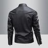 New Men's Stand-up Collar PU Leather Fashion Slim Casual Men's Jacket Youth Motorcycle Jacket Men In Autumn and Winter.