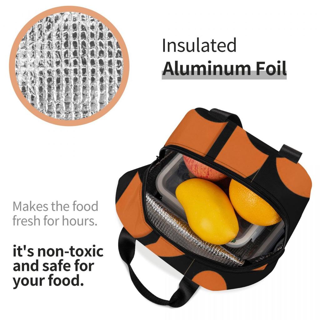 Geometrische Terrakotta-Formen Isolierte Lunchtasche für Damen Büro-Kühltasche Thermische Lebensmittelbox Tragetasche Auslaufsicherer Lunchbox-Behälter