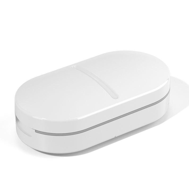 Portable Pill Cutter & Grinder: Compact Medication Box for Splitting, Grinding, and Dispensing Small Pills On-the-Go
