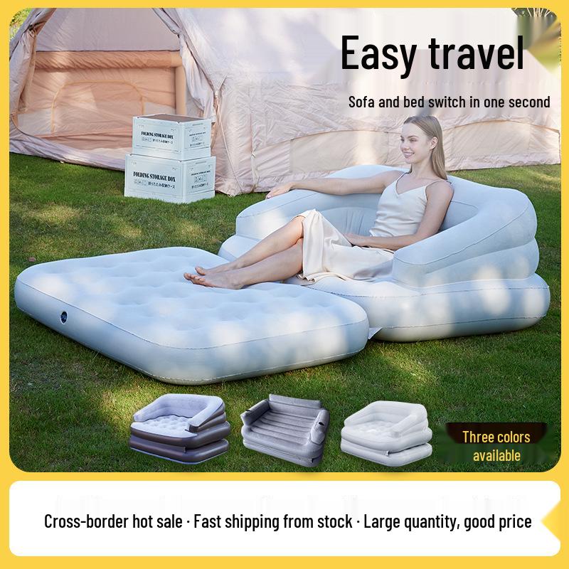 Canapé-lit Gonflable Portable d'Extérieur et Coussin d'Air de Camping