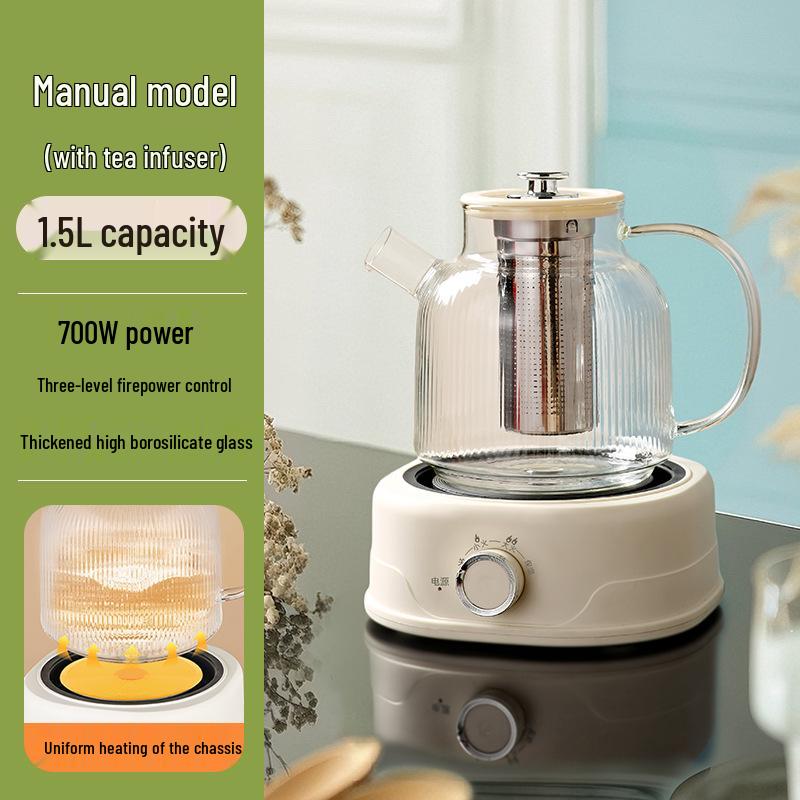 All-Glass Health Kettle - Multi-functional, Temperature-Controlled Tea Brewer for Home and Office