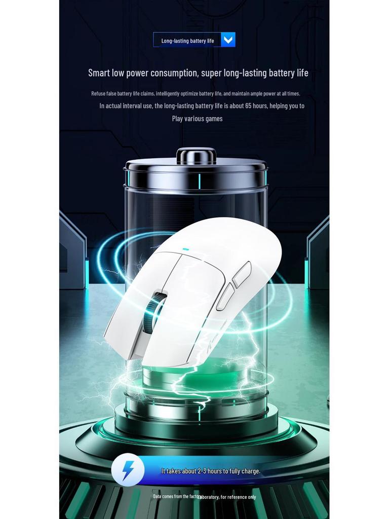 Attack Shark X11 Wireless Gaming Mouse - Lightweight Tri-Mode Bluetooth with RGB Charging