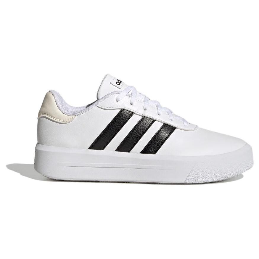 Adidas Court Platform Comfortable Versatile Non-Slip Low-Top Sneakers Women Sneakers White HQ4532