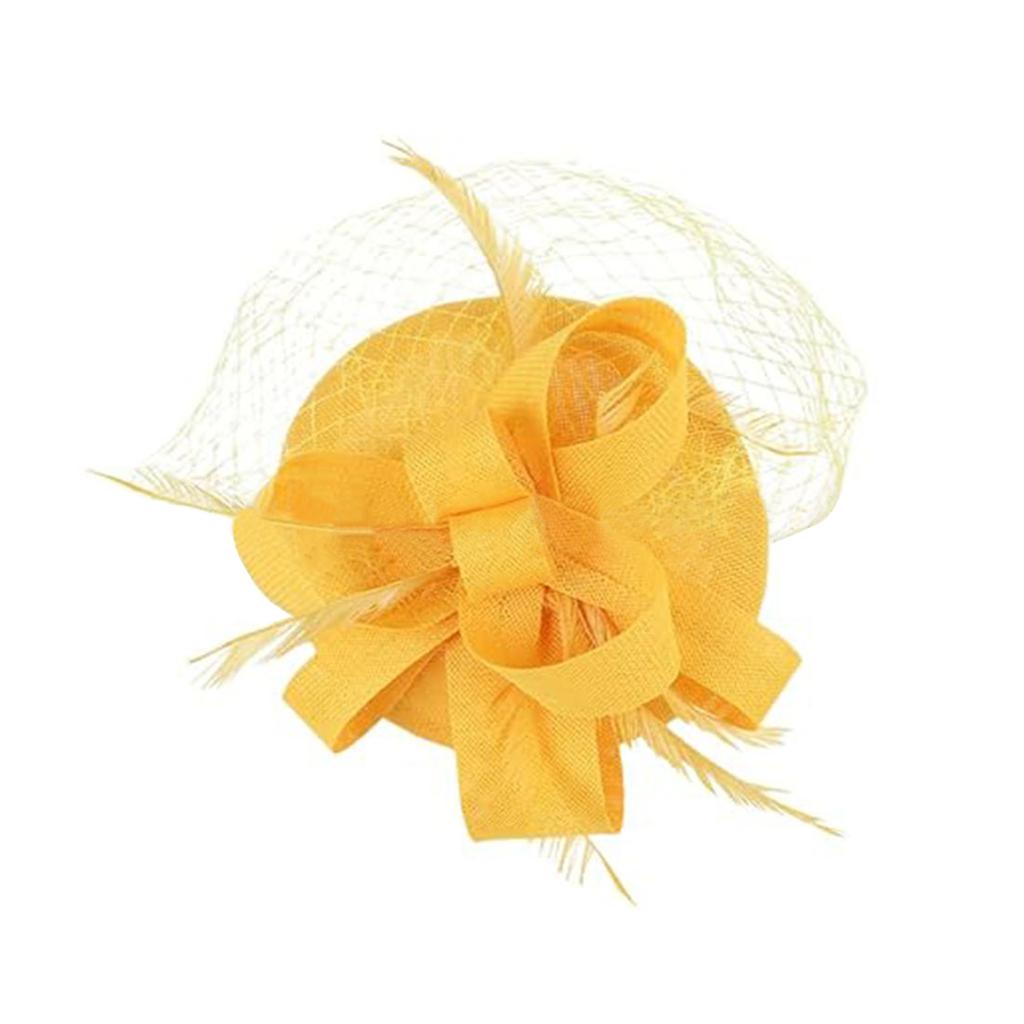 Fascinator Hat Veil For Women, Retro Tea Party Pillbox Derby Kentucky Hat Fascinator Feather Headpiece Art Deco For Party Acessories