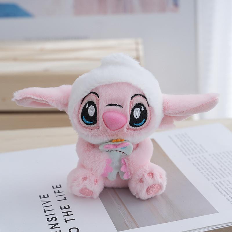 Adorable Purple Stitch Plush Keychain Cute Cartoon Doll Bag Charm For Couples