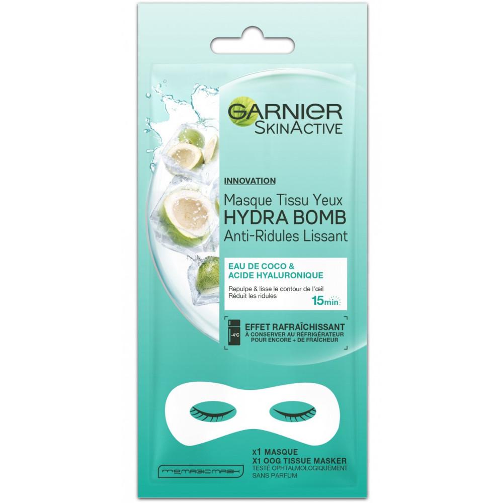 

Garnier - Skinactive Hydra Bomb Разглаживающая тканевая маска против морщин для кожи вокруг глаз - Кокосовая вода и гиалуроновая кислота -