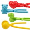 4Pcs Snowball Maker Clip Toys Funny Snow Ball Shapes Maker For Kids Winter Outdoor Snowball Fight Games Children Snow Ball Clip