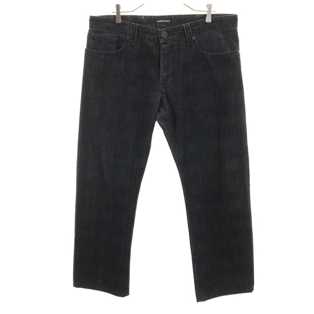 

Emporio Armani Клетчатые Длинные брюки w38 Серия Black Biggs Мужские Б/У