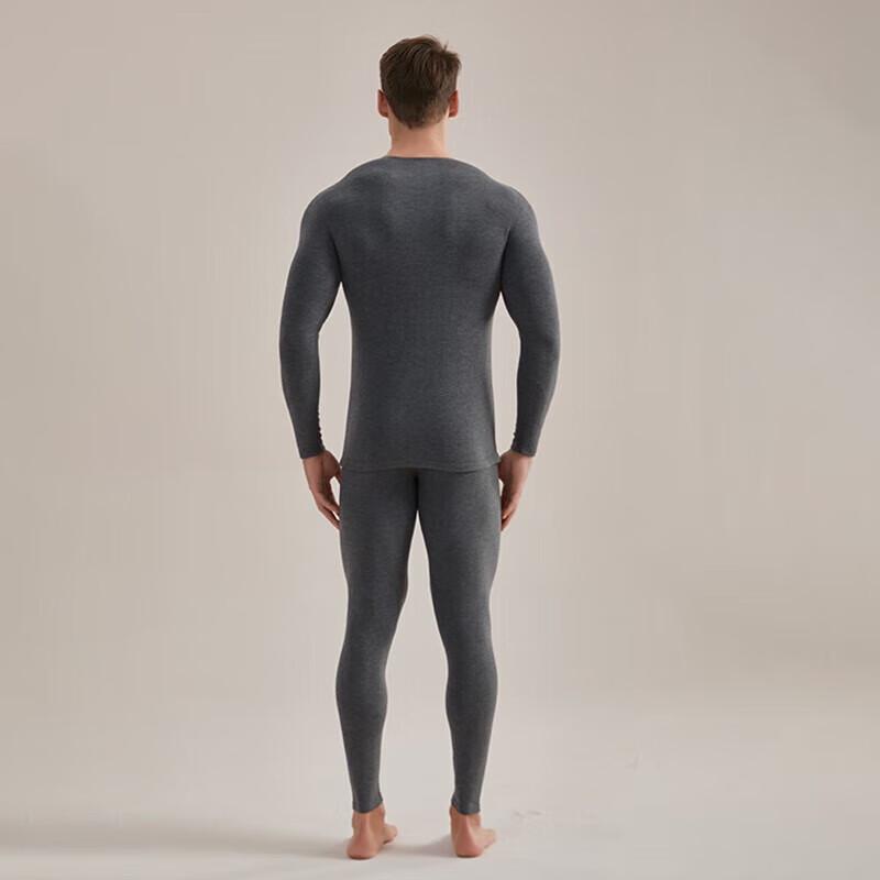 Hengyuanxiang Couple's Round Neck Thermal Underwear Set