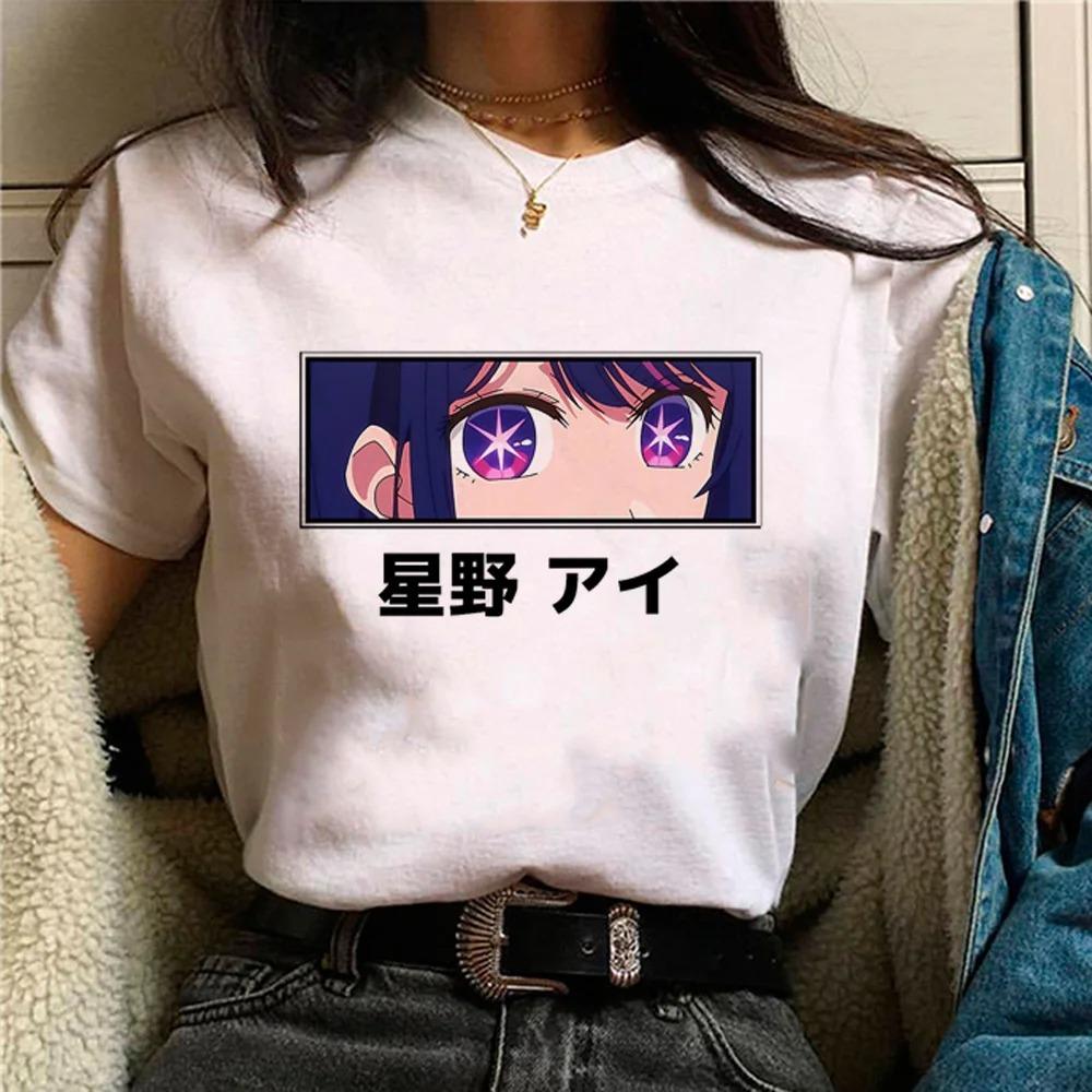 

Футболка с анимационным принтом, с круглым вырезом, с короткими рукавами, повседневные топы, женская, с широкими рукавами, модная, трендовая, белая одежда, лето 4XL